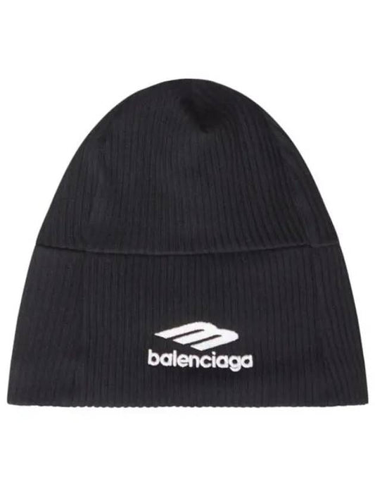 Logo Beanie Black - BALENCIAGA - BALAAN 2