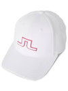 Anga Embroidered Logo Ball Cap White - J.LINDEBERG - BALAAN 2