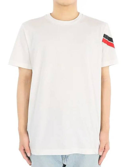 Men s shoulder stripe short sleeve ivory 8C00029 89AKK 032 - MONCLER - BALAAN 2