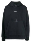 Logo Print Oversized Fit Hoodie Black - ACNE STUDIOS - BALAAN 2