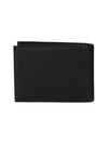 Leather Half Wallet Keyring Set Black - EMPORIO ARMANI - BALAAN 3