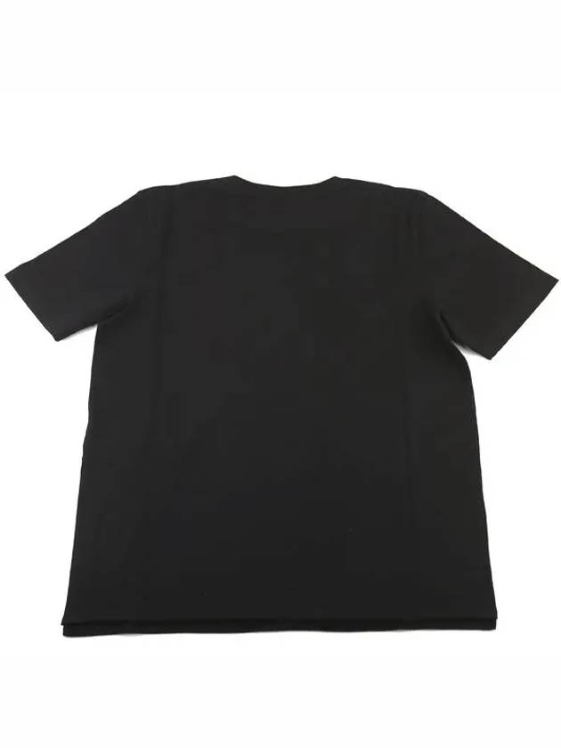 Rive Goche Rock Logo Short Sleeve T-Shirt Black - SAINT LAURENT - BALAAN.