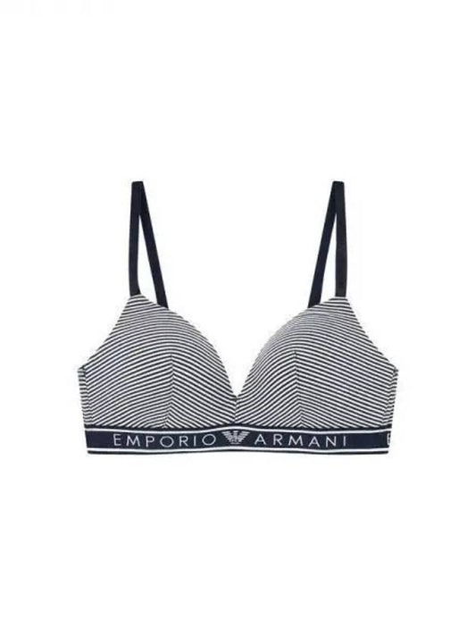 UNDERWEAR Women s Patterned Logo Banding Padded Triangle Bra Marine 271391 - EMPORIO ARMANI - BALAAN 1