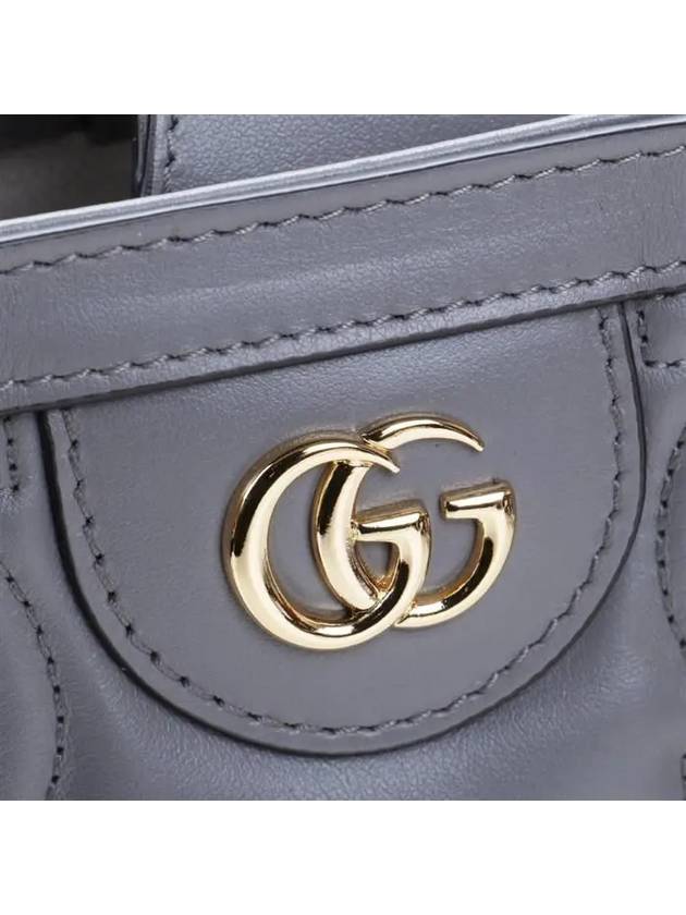 GG Matelasse Leather Medium Tote Bag Grey - GUCCI - BALAAN 6