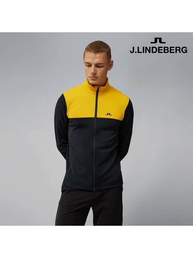 Banks mid layer zip-up jacket yellow black - J.LINDEBERG - BALAAN 2