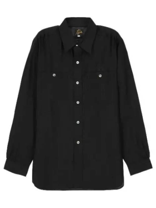 Linen Canvas Work Shirt Black - NEEDLES - BALAAN 1