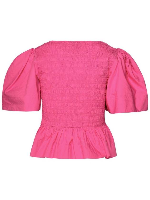 Shirt F8766072 Fucsia - GANNI - BALAAN 4