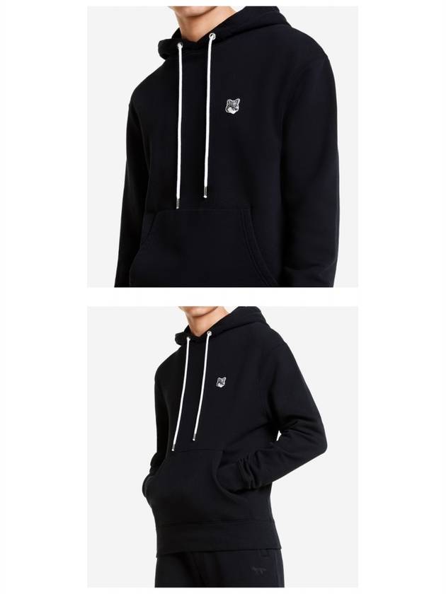 Grey Fox Head Patch Classic Hoodie Black - MAISON KITSUNE - BALAAN 6