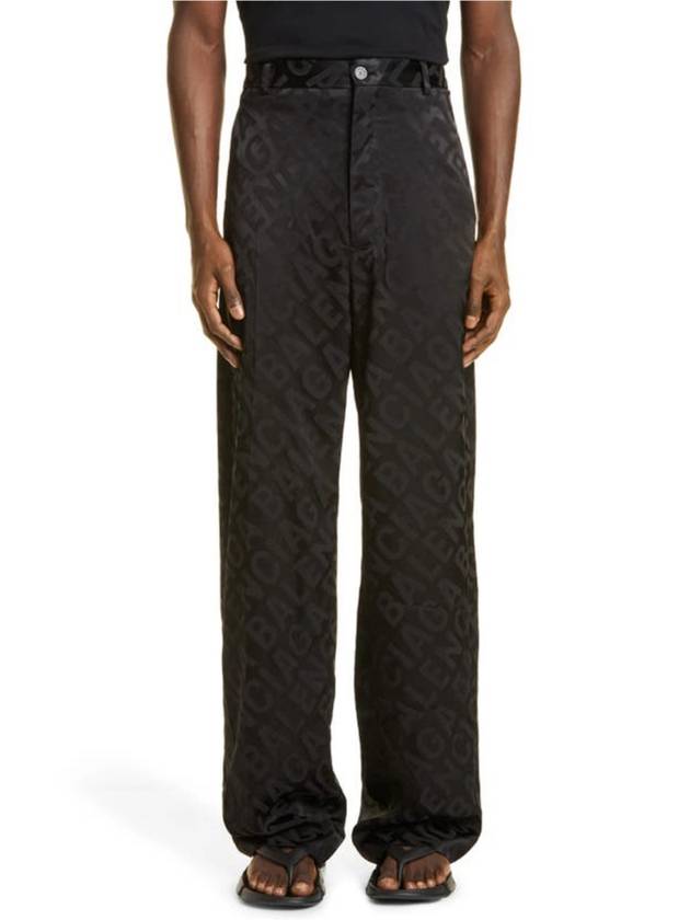 XXS Men s Over Jacquard Monogram Logo Baggy Slacks Pants - BALENCIAGA - BALAAN 3