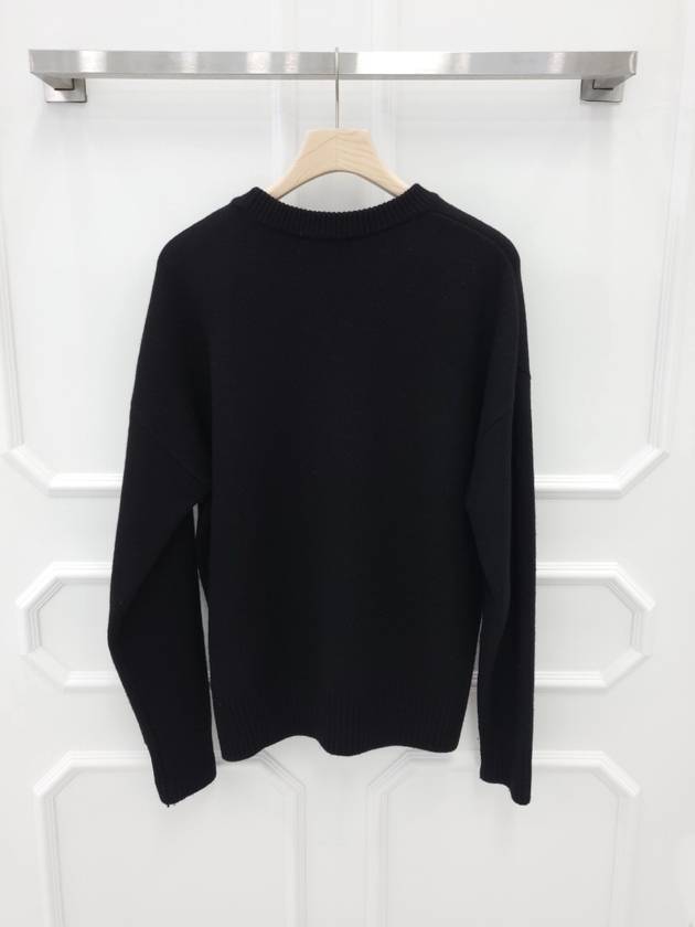 Big Heart Intarsia Knit Sweater M - AMI - BALAAN 2