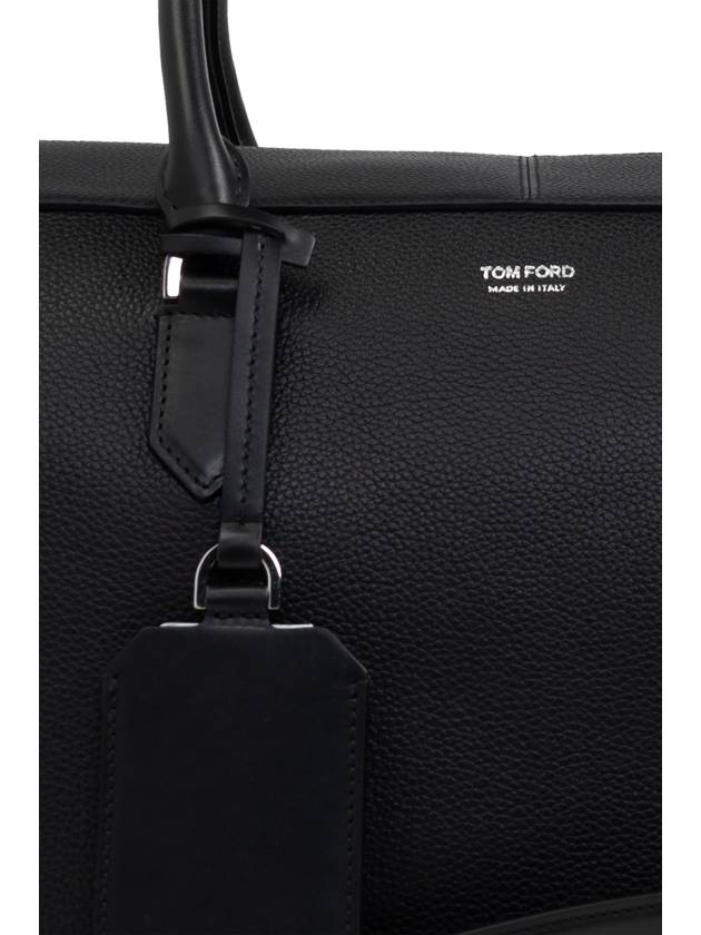 Tom Ford Leather Carry-on Bag, Men's, Black - TOM FORD - BALAAN 6