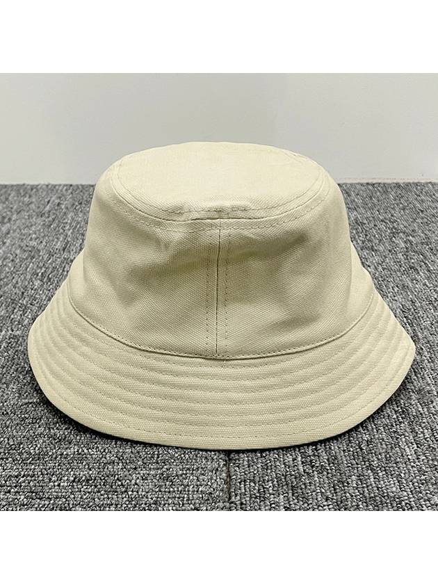 Haley Embroidered Logo Bucket Hat Ivory - ISABEL MARANT - BALAAN 5