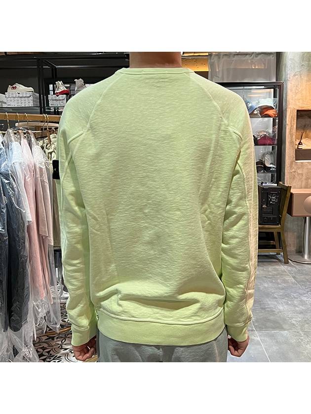 OLD Treatment Wappen Patch Crew Neck Sweatshirt Light Green - STONE ISLAND - BALAAN 6