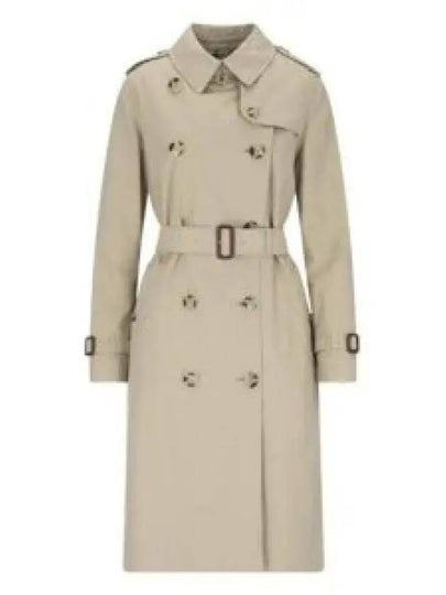 Kensington Heritage Cotton Trench Double Coat Beige - BURBERRY - BALAAN 2