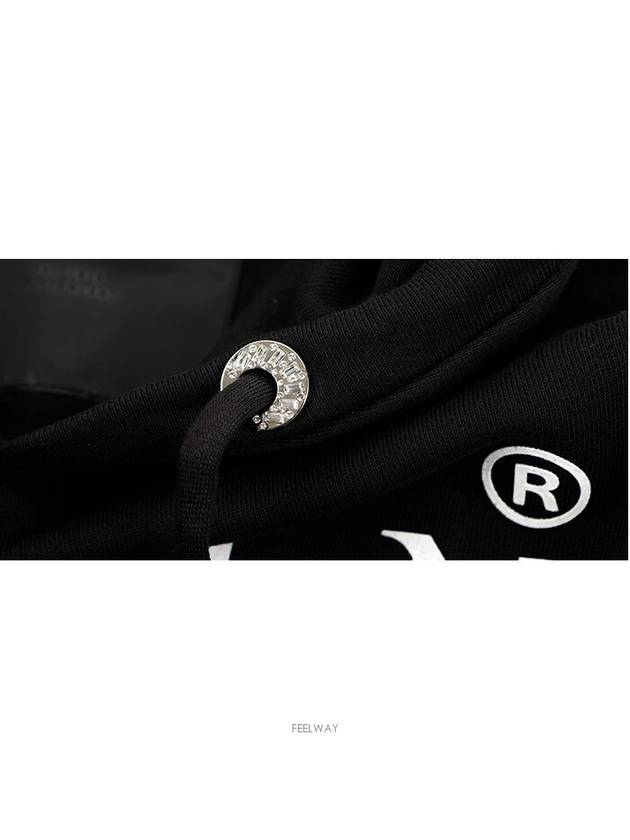 Logo Print Cotton Hoodie Black - PHILIPP PLEIN - BALAAN 7