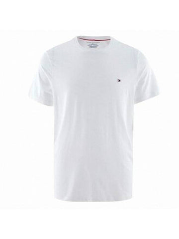 Core Flag Short Sleeve T-Shirt White - TOMMY HILFIGER - BALAAN 1