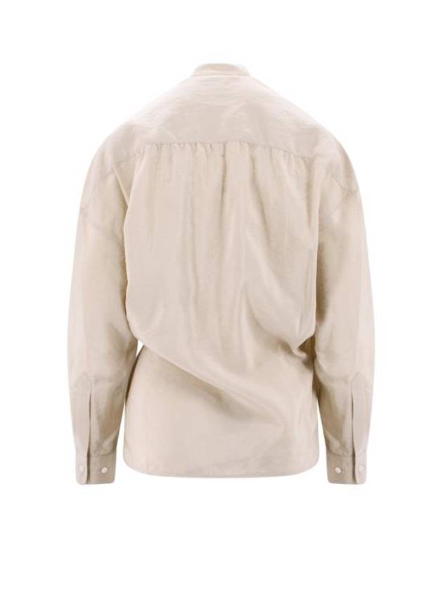 Officer Collar Twist Shirt Beige - LEMAIRE - BALAAN 3