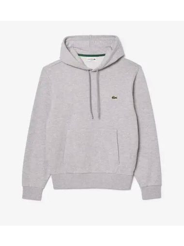 Men s Basic Classic Fit Hooded Pullover Melange Gray - LACOSTE - BALAAN 1