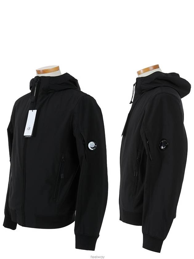 Shell Lens Hooded Jacket Black - CP COMPANY - BALAAN 3