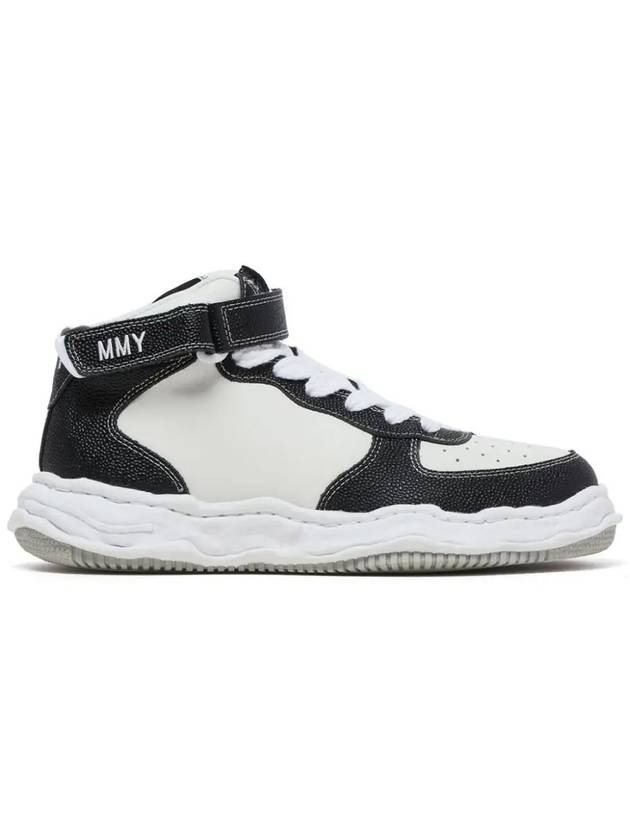 Wayne OG Sole Leather High-Top Sneakers Black - MIHARA YASUHIRO - BALAAN 3