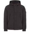 Light Soft Shell R E Dye Technology In Recycled Polyester Hooded Jacket Black - STONE ISLAND - BALAAN 2