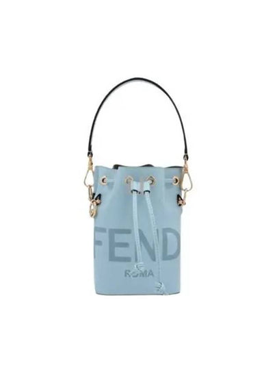 Roma Mon Tresor Leather Small Bucket Bag Light Blue - FENDI - BALAAN 2