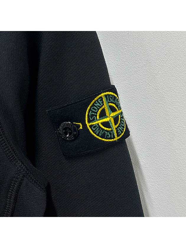 Wappen Patch Cotton Sweatshirt Black - STONE ISLAND - BALAAN 6