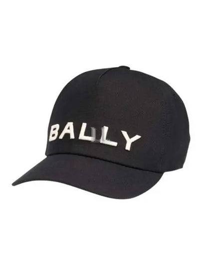 Embroidered Logo Canvas Ball Cap Black - BALLY - BALAAN 2