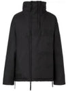 Men's Horseferry Logo Print Hooded Zip-Up Padding Black - BURBERRY - BALAAN 2