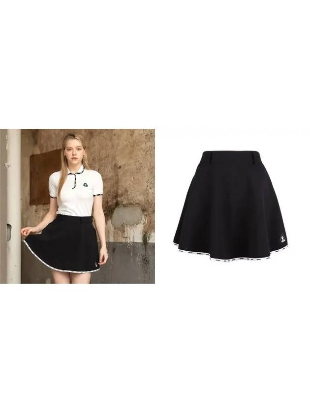 Golf Tennis Mini Flare Skirt Black - AVAVE - BALAAN 3