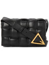 Cassette Intrecciato Padded Small Cross Bag Black - BOTTEGA VENETA - BALAAN 2