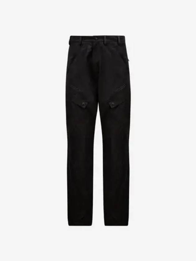 Logo Patch Casual Straight Pants Black - MONCLER - BALAAN 2