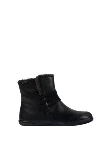 Faux fur lining leather ankle boots black - CAMPER - BALAAN 1