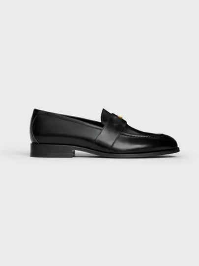 Women's Triomphe Polished Bullskin Loafers Black - CELINE - BALAAN 2