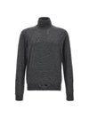 Fine Wool Pullover Turtleneck Gray - TOM FORD - BALAAN 2