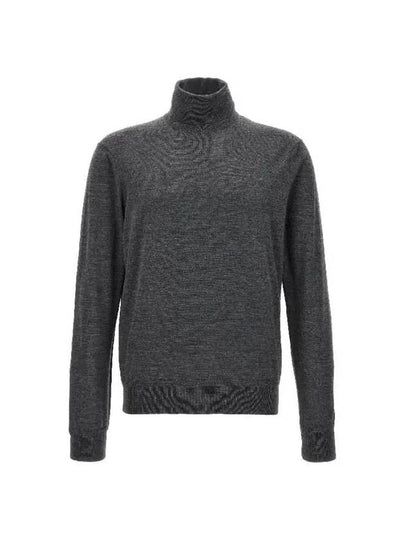 Fine Wool Pullover Turtleneck Grey - TOM FORD - BALAAN 2