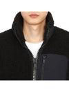 Men's Sagrek Shearling Fleece Zip-Up Jacket Black - MOOSE KNUCKLES - BALAAN 9