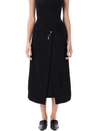 Carven Midi Skirt Pin Pearl - CARVEN - BALAAN 1