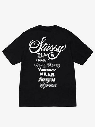 World Tour Short Sleeve T-Shirt Black - STUSSY - BALAAN 2