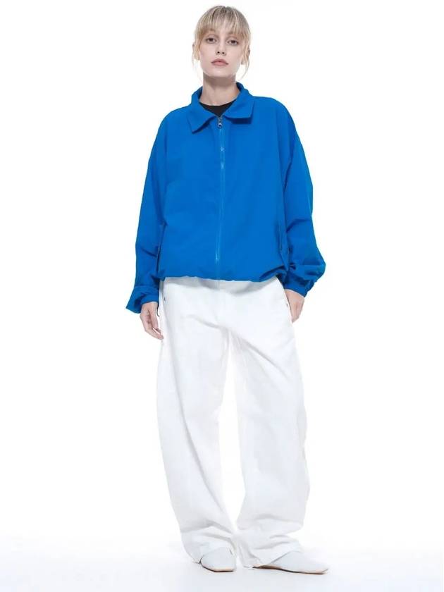 Searsucker Collar Windbreaker Jumper Blue - CHANCE'S NOI - BALAAN 3