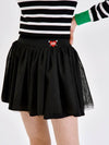 Women's Heart Attack Banding Sha Skirt Black - GOXO - BALAAN 2