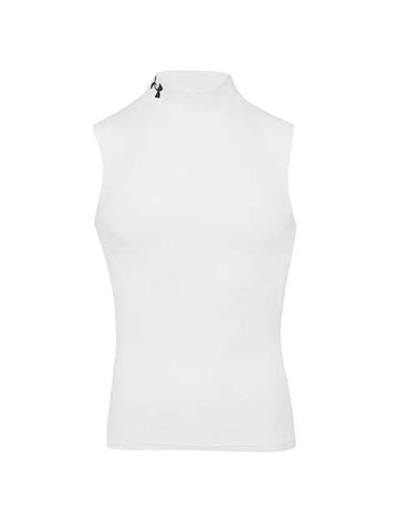 Men s Heat Gear Armor Mock Sleeveless White - UNDER ARMOUR - BALAAN 1