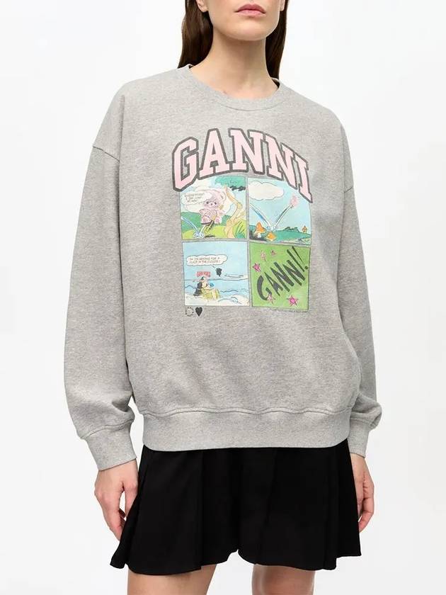 printed sweatshirt T4284 - GANNI - BALAAN 4