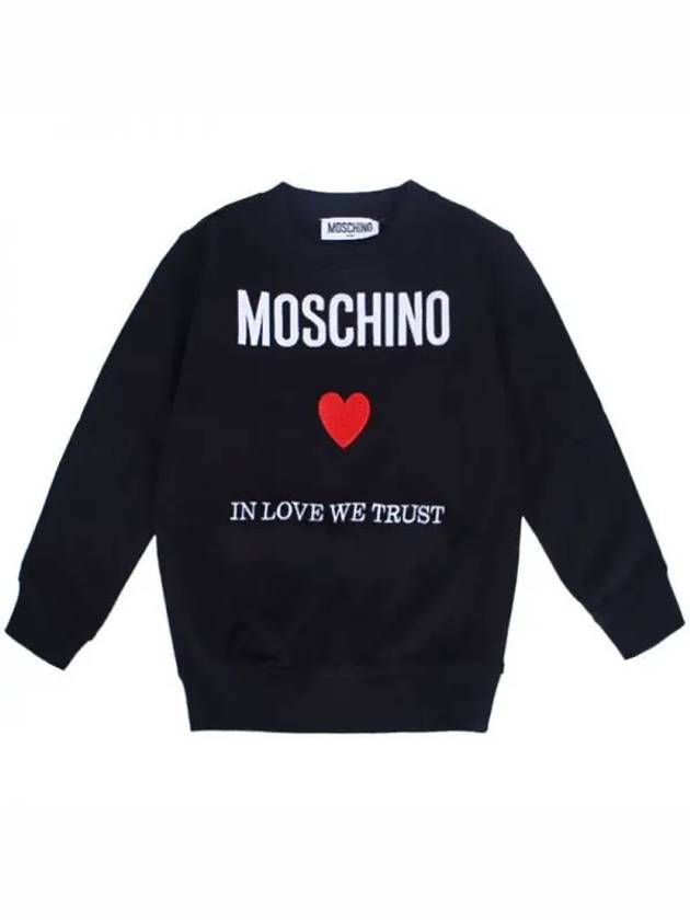 Kids Logo Sweatshirt Black H5F05R LCA30 60100 4 8Y 270476 1119502 - MOSCHINO - BALAAN 1