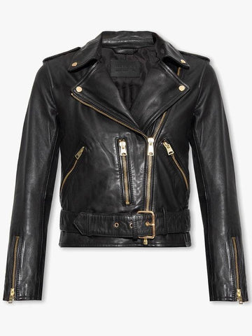 AllSaints ‘Balfern’ Leather Jacket, Women's, Black - ALLSAINTS - BALAAN 1