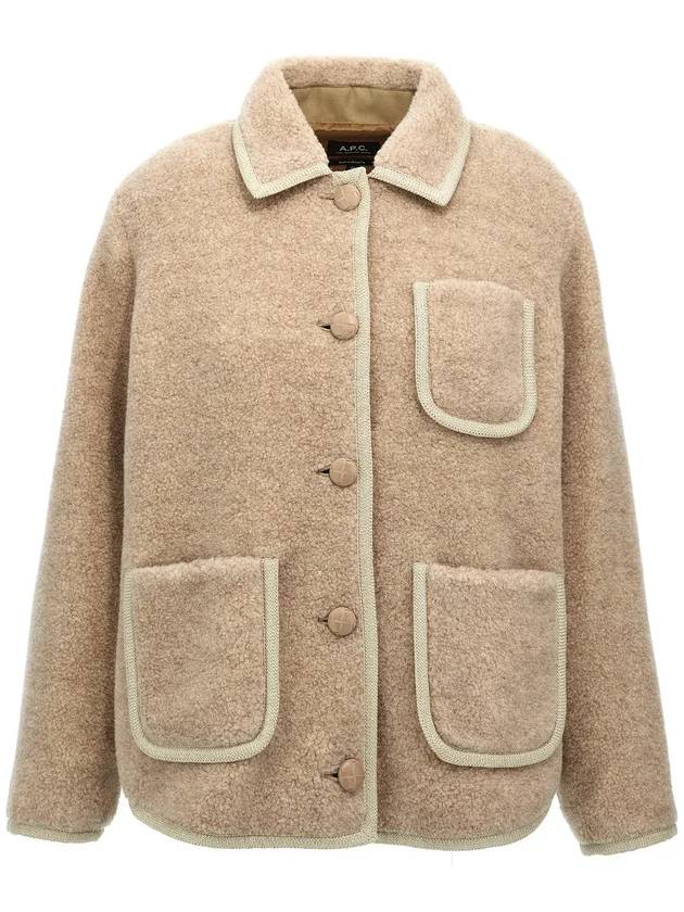 Esther Wool Jacket Rosy Beige - A.P.C. - BALAAN 1