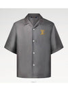 Printed silk short sleeve shirt gray - LOUIS VUITTON - BALAAN 6