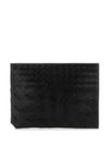 Intrecciato Clutch Bag Black - BOTTEGA VENETA - BALAAN 2