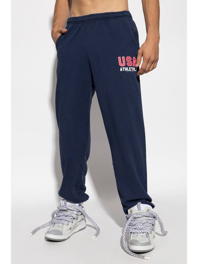 Sporty & Rich Sweatpants With Logo, Unisex, Navy Blue - SPORTY & RICH - BALAAN 5