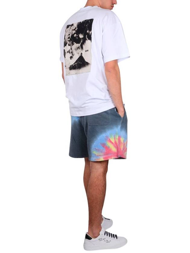 Volcano Print Short Sleeve T-Shirt White - MSGM - BALAAN 3